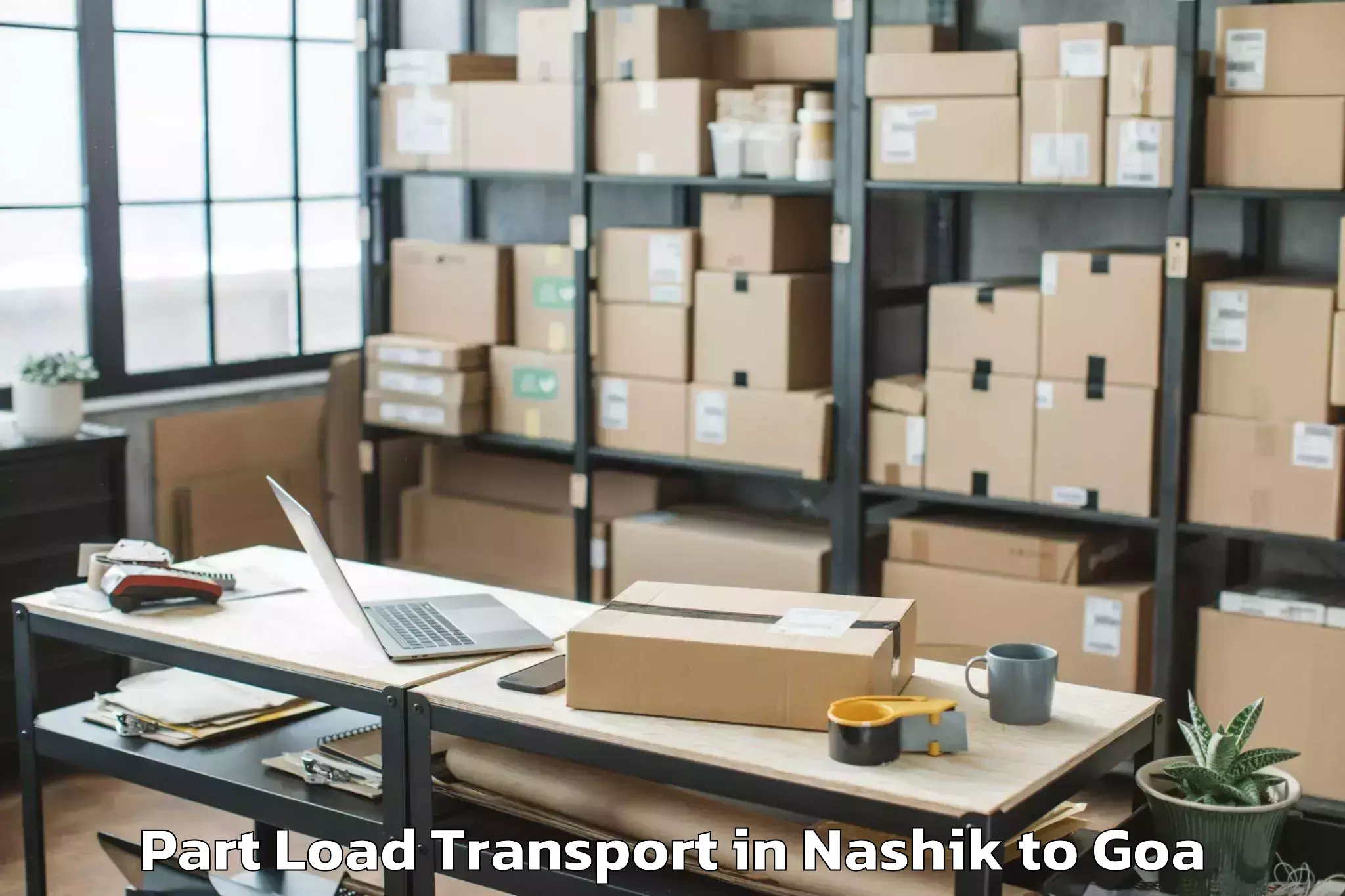 Trusted Nashik to Vagator Part Load Transport